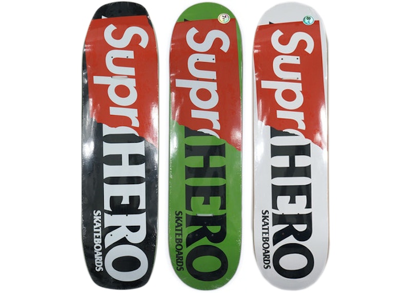 Supreme Antihero Supr-hero Skateboard Deck Black/Green/White Set - GB