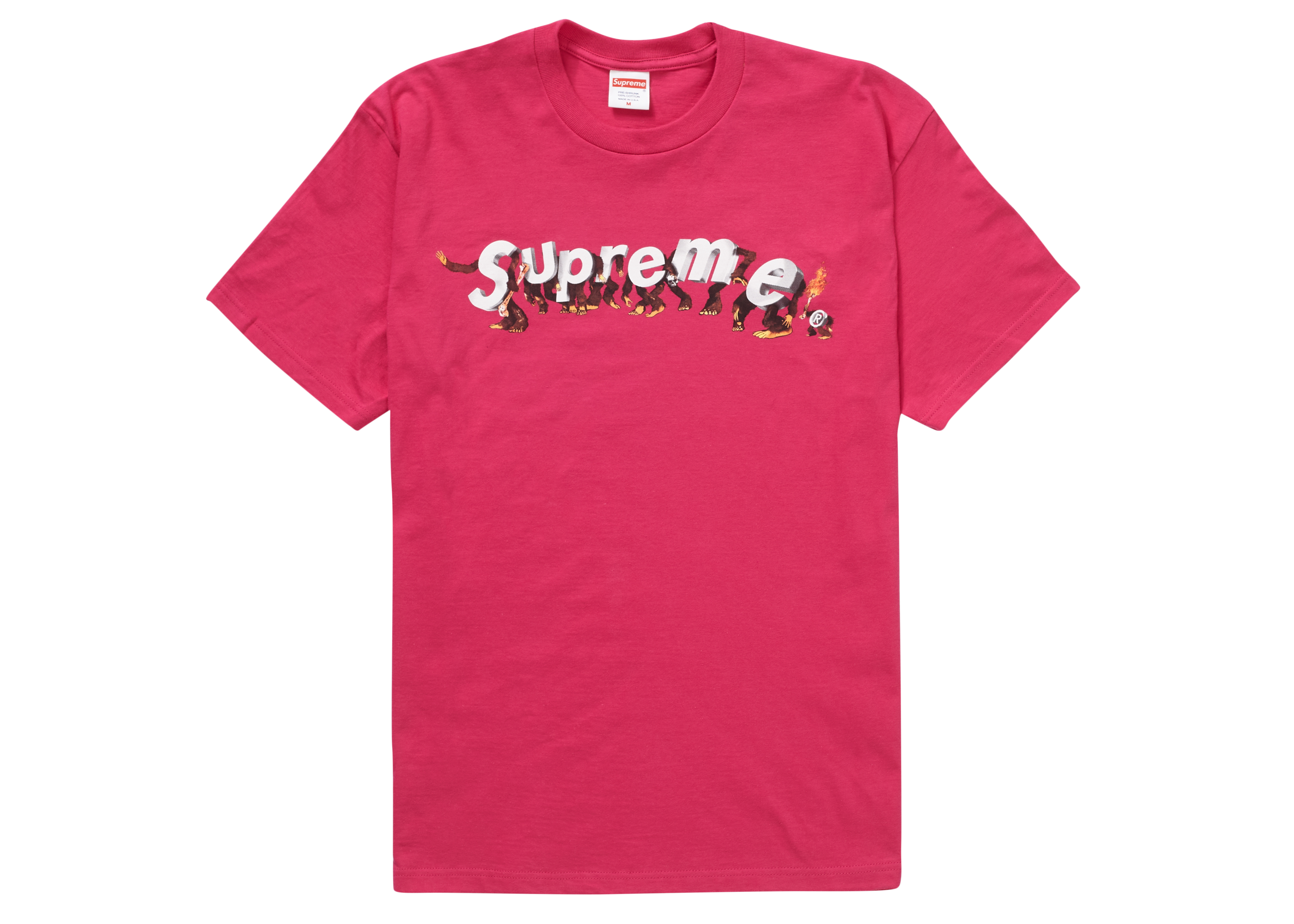 Supreme Apes Tee Pink Men's - SS21 - US