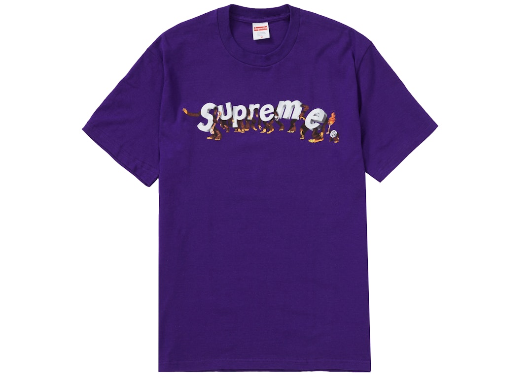 Pre-owned Supreme Apes Tee Purple
