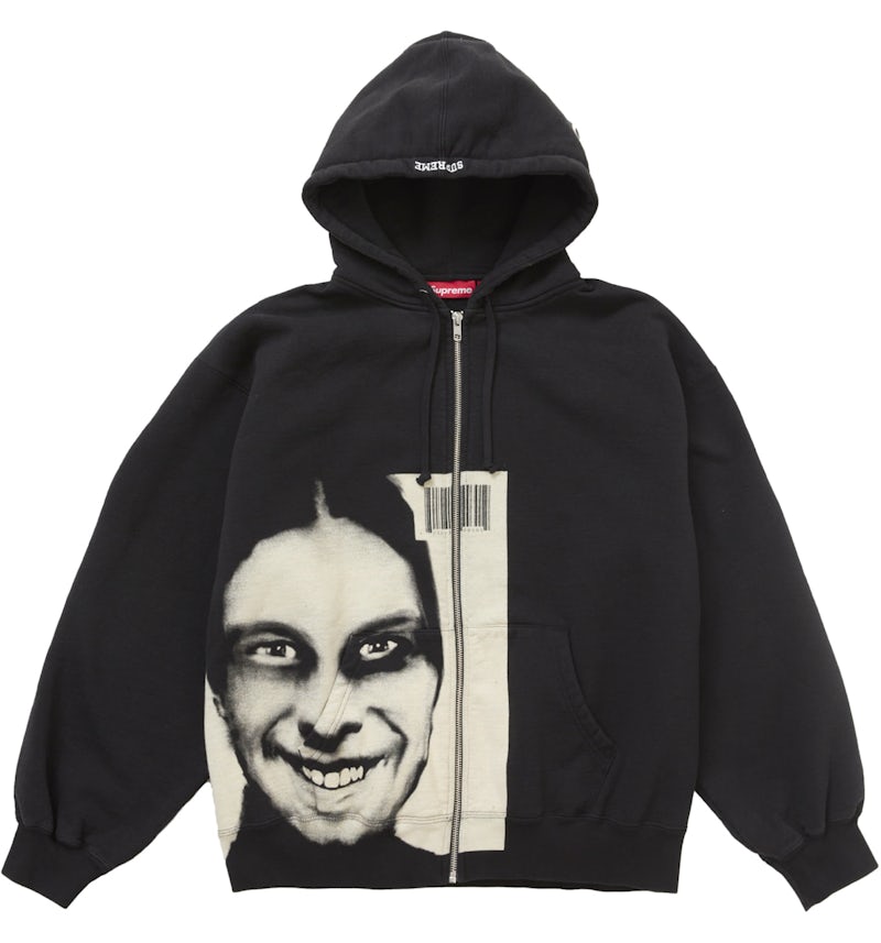 Supreme Aphex Twin Zip Up Hooded Sweatshirt Black Men's SS25 US