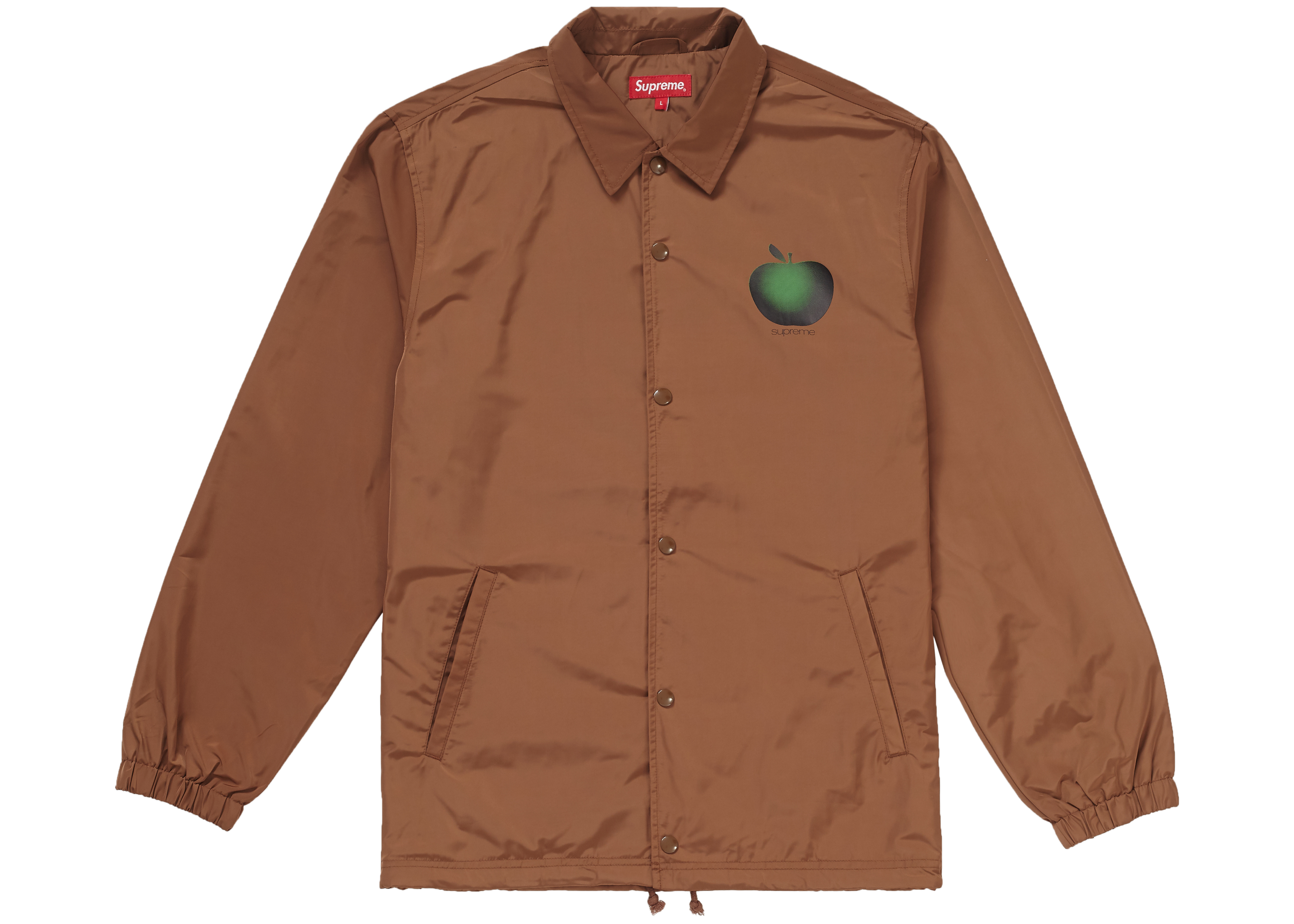 Supreme Apple Coaches Jacket Brown - SS19