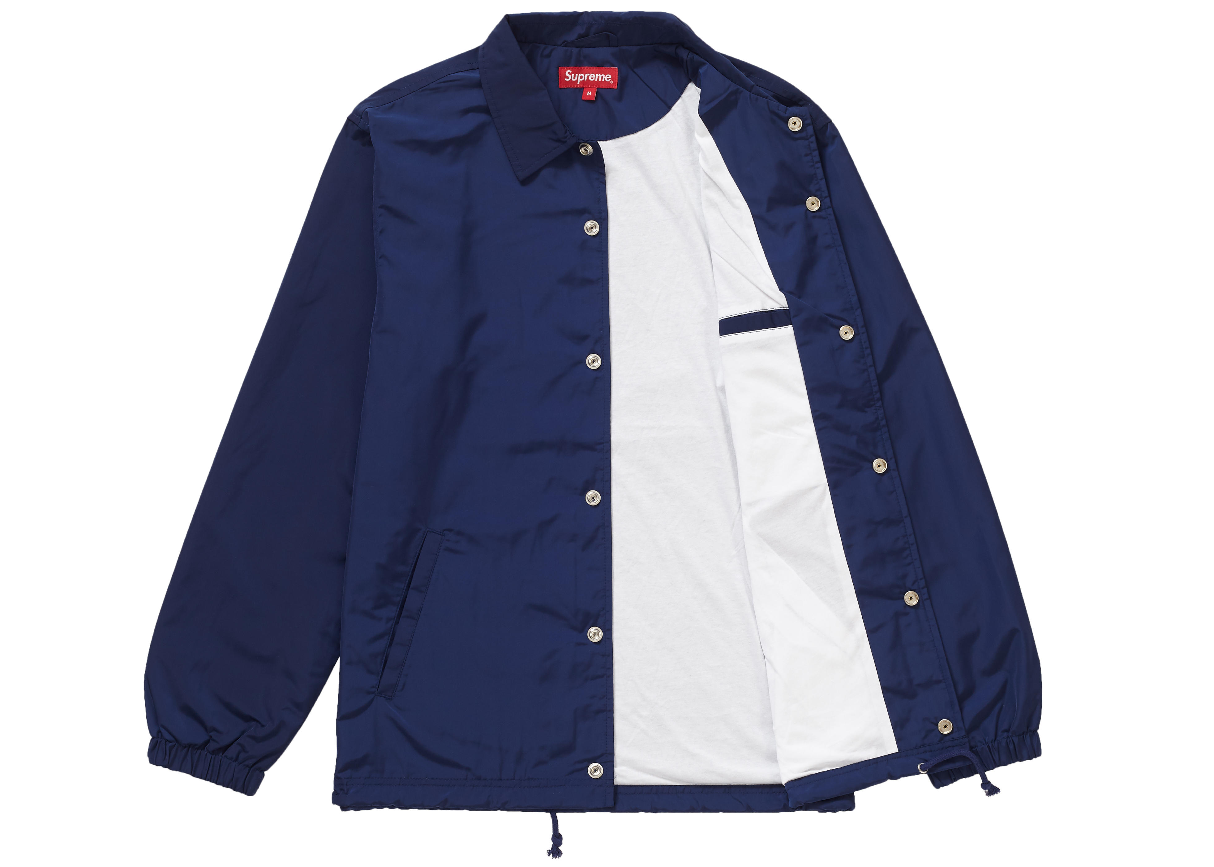 Supreme Apple Coaches Jacket Navy Men's - SS19 - US