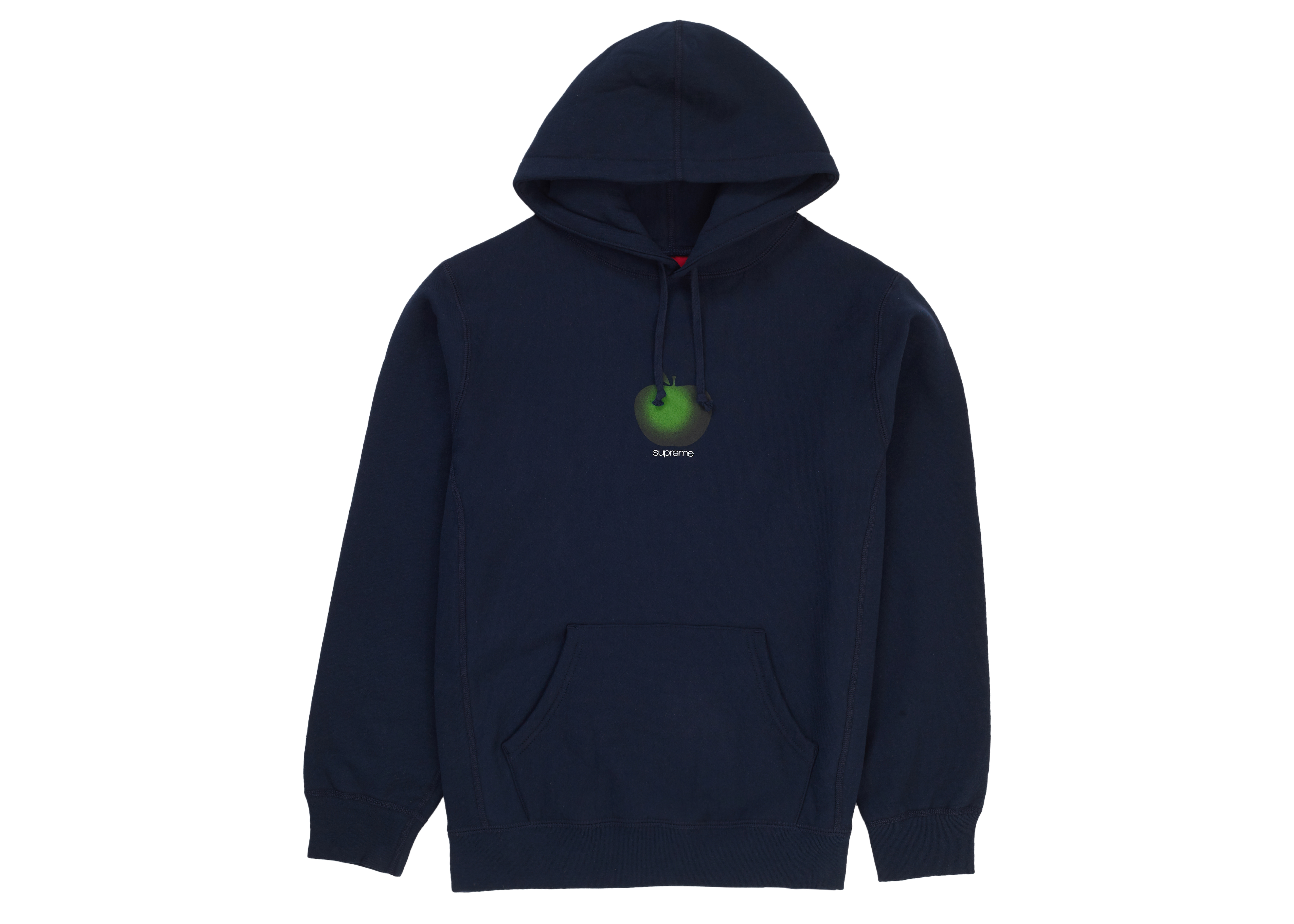 supreme apple hoodie ネイビーＬ