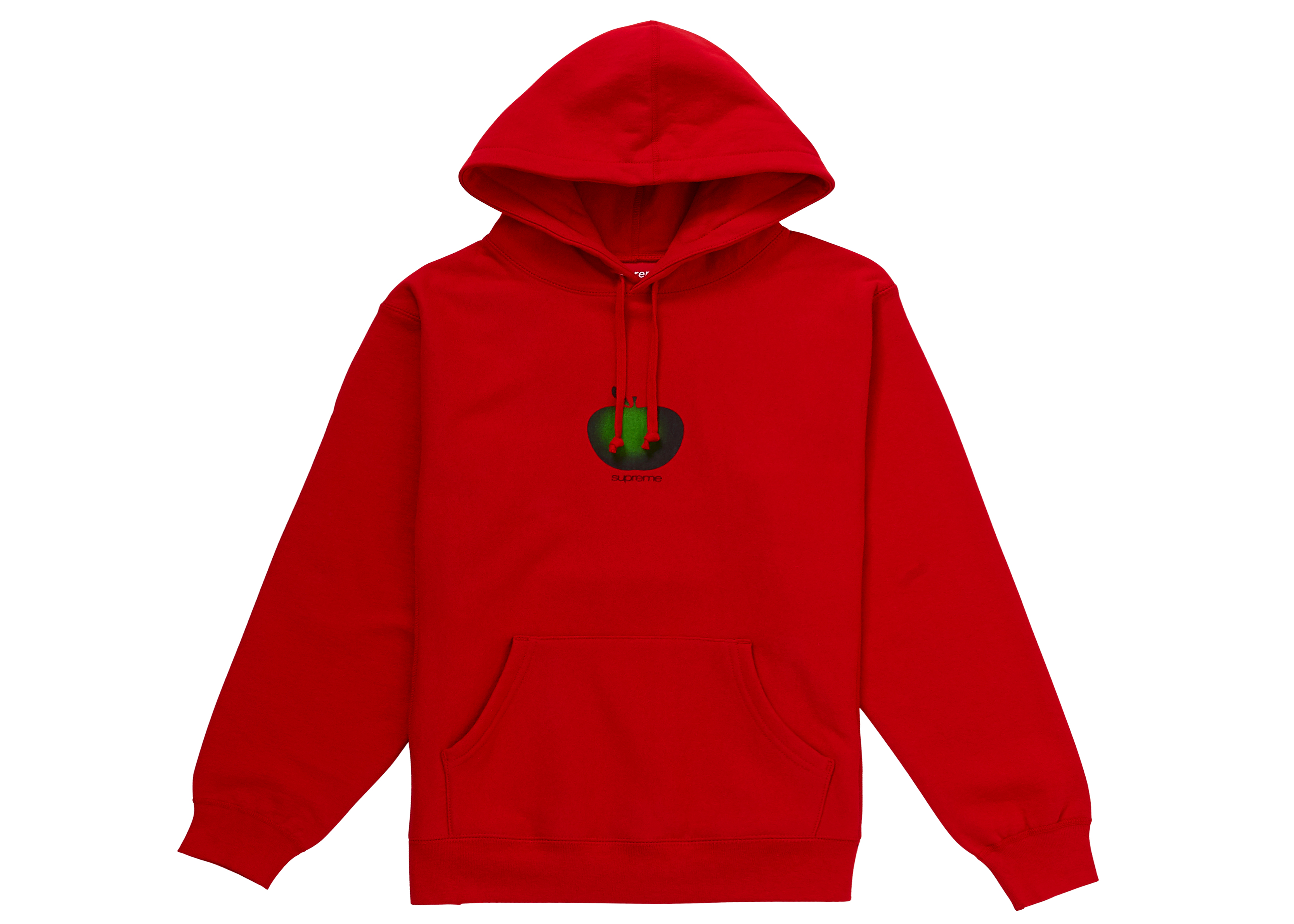 Supreme Apple Hooded Sweatshirt Red