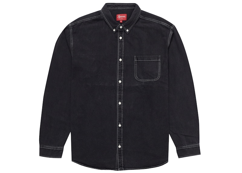 Supreme Appliqué Denim Shirt Black