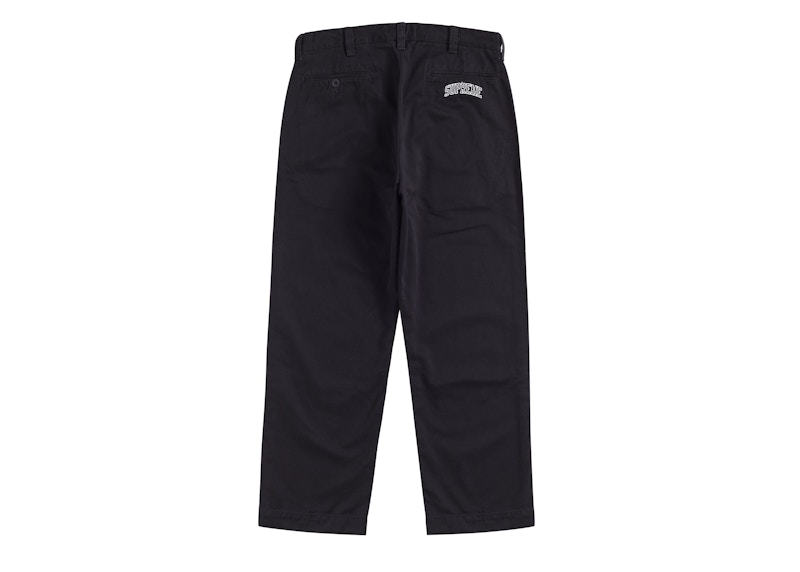 Supreme Arc Logo Chino Pant Black Men's - SS19 - US