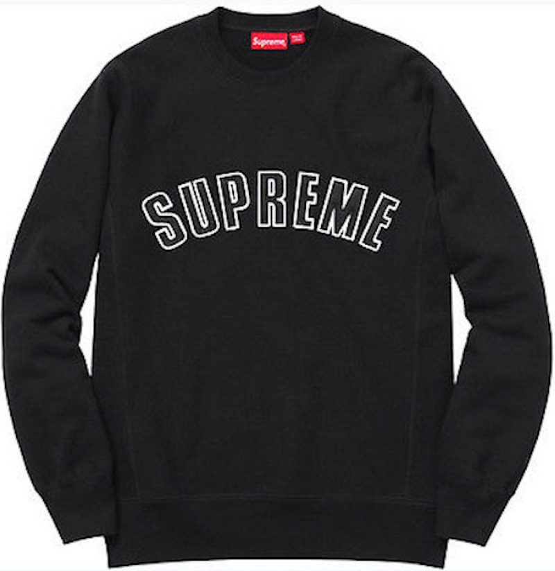 NEW人気Supreme Felt Shadow Crewneck ピンクL スウェット