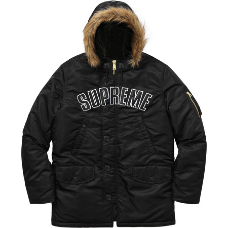 Supreme Arc Logo N3B Parka Black - FW16 - US