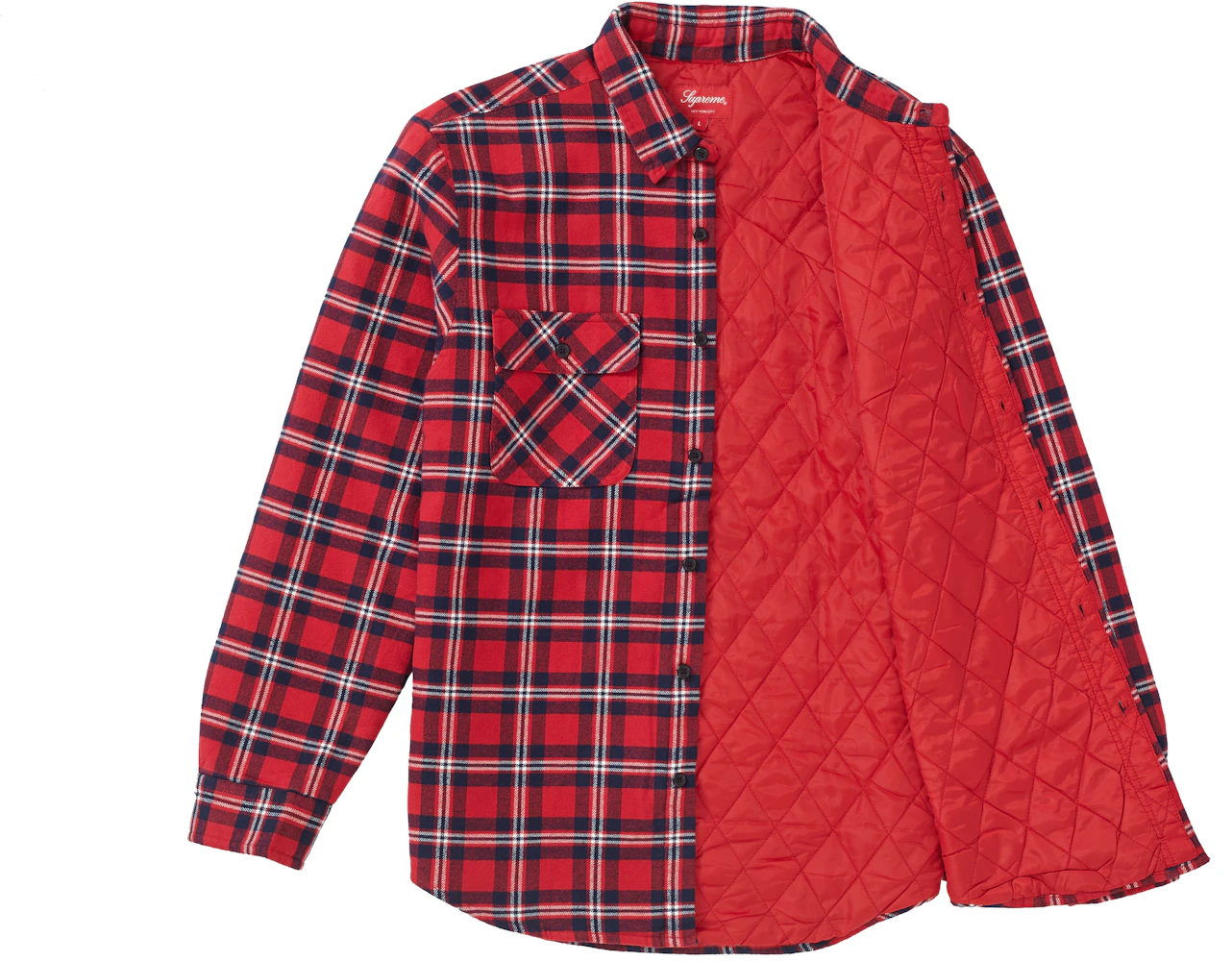 The Quilted Plaid Flannel - Red Baron