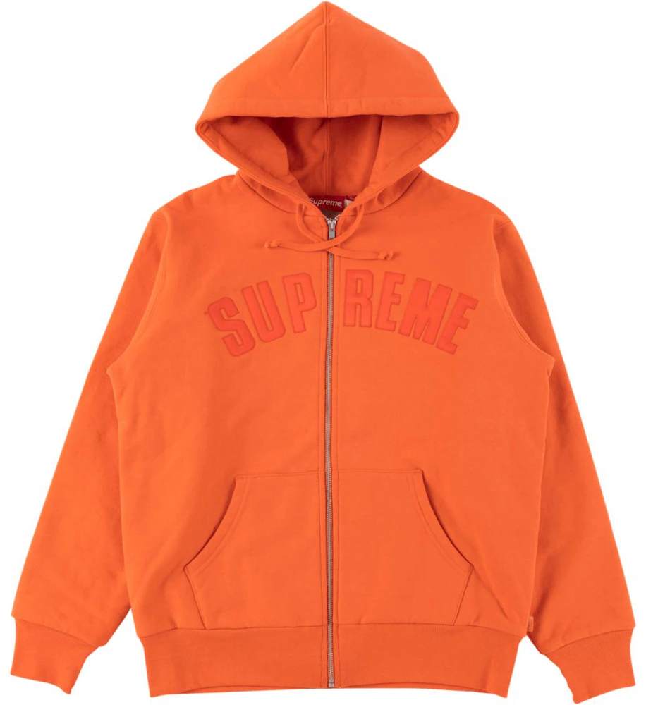 Buy Supreme Arc Logo Thermal Zip Up Sweatshirt 'Tan' - FW17SW30 TAN