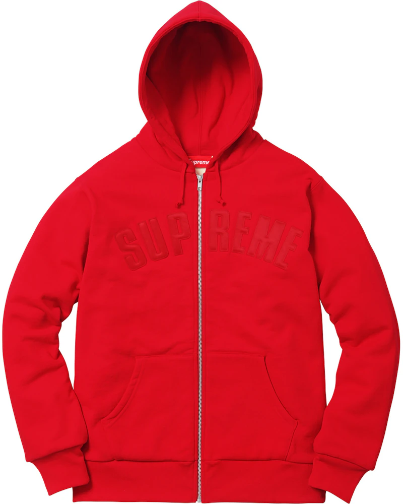 Supreme Glitter Arc Hooded Sweatshirt 'Red