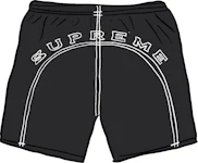 Supreme Split Logo Water Short Black Men's - SS17 - US