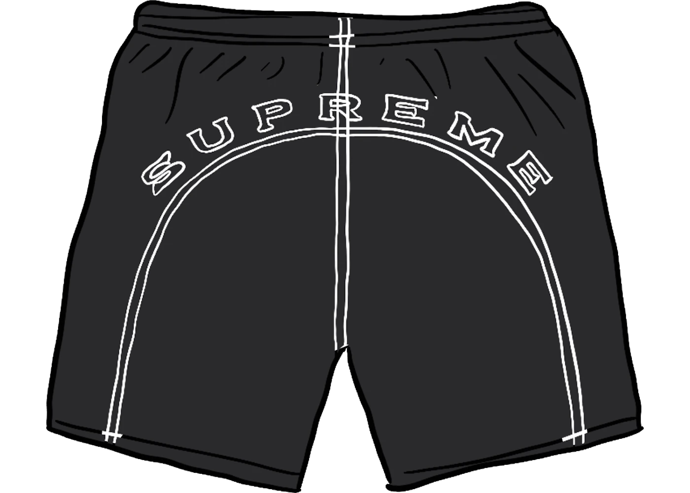 Supreme Arc Logo Water Short (SS20) Black