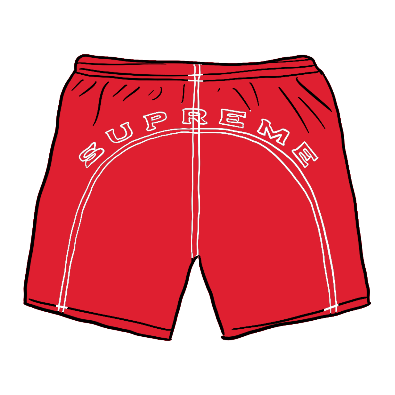 Supreme Arc Logo Water Short (SS20) Red