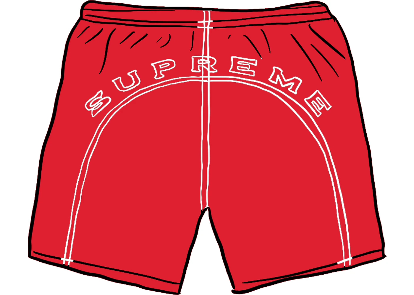 Supreme Arc Logo Water Short (SS20) Red Men's - SS20 - US