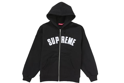 Arc Thermal Zip Up Hooded Sweatshirt Black Men's FW24 US