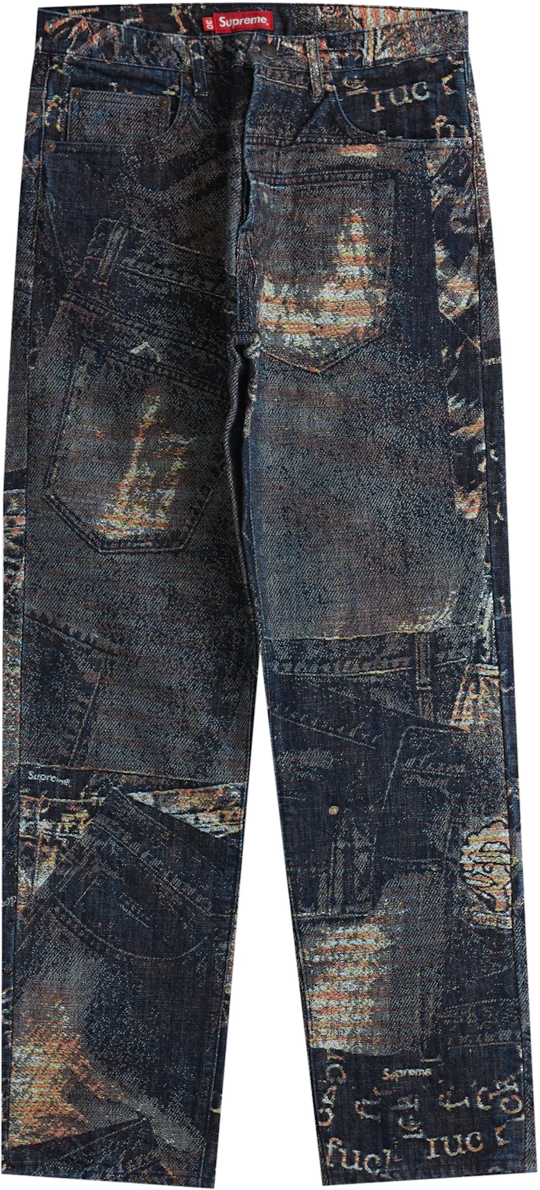 Louis Vuitton x Supreme Blue Monogram Jacquard Denim Jeans M at 1stDibs   supreme louis vuitton jeans, louis vuitton supreme jeans, supreme denim  jeans