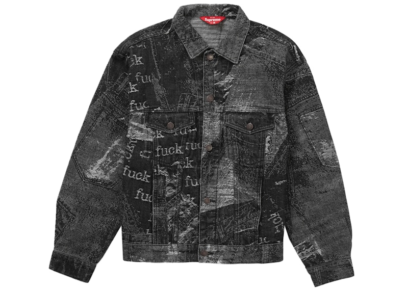 Supreme Denim Jacquard Trucker Jacket-