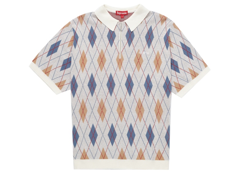 Supreme Argyle Zip Polo 21AW-