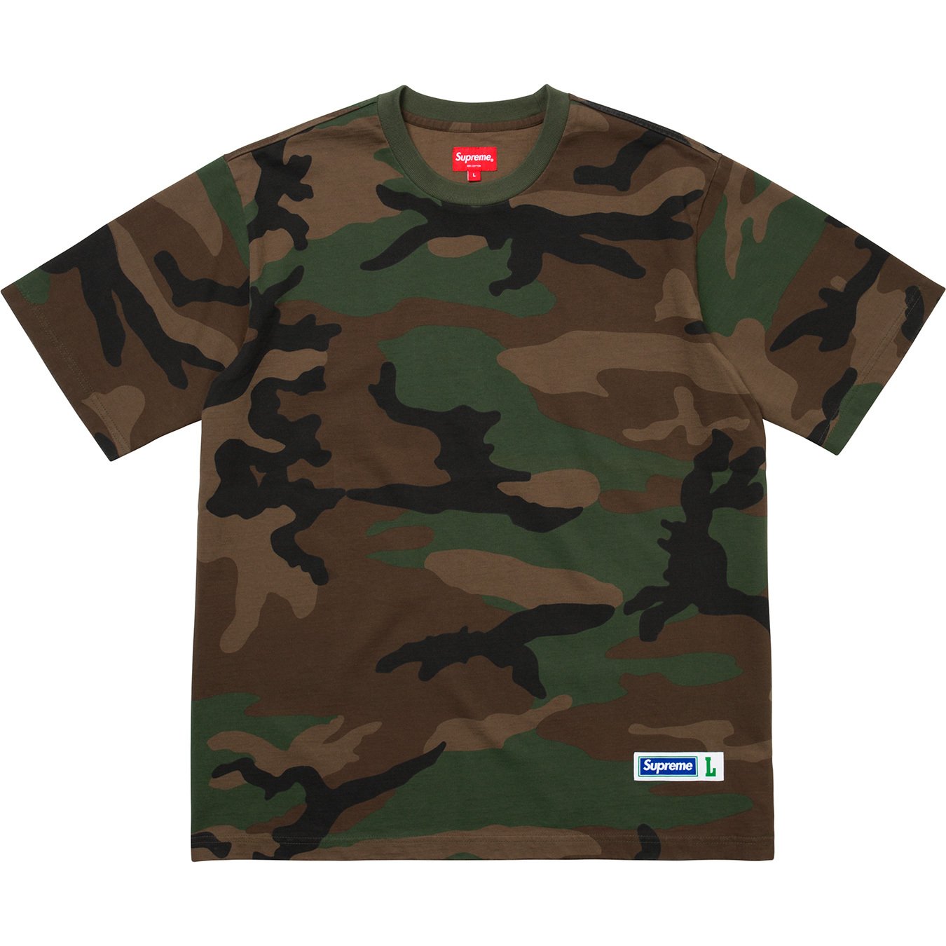 supreme Athletic Label S/S Top カモ S