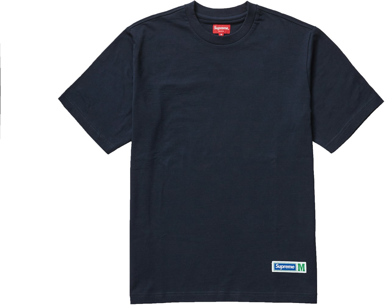Supreme Athletic Label Tee Navy - SS19