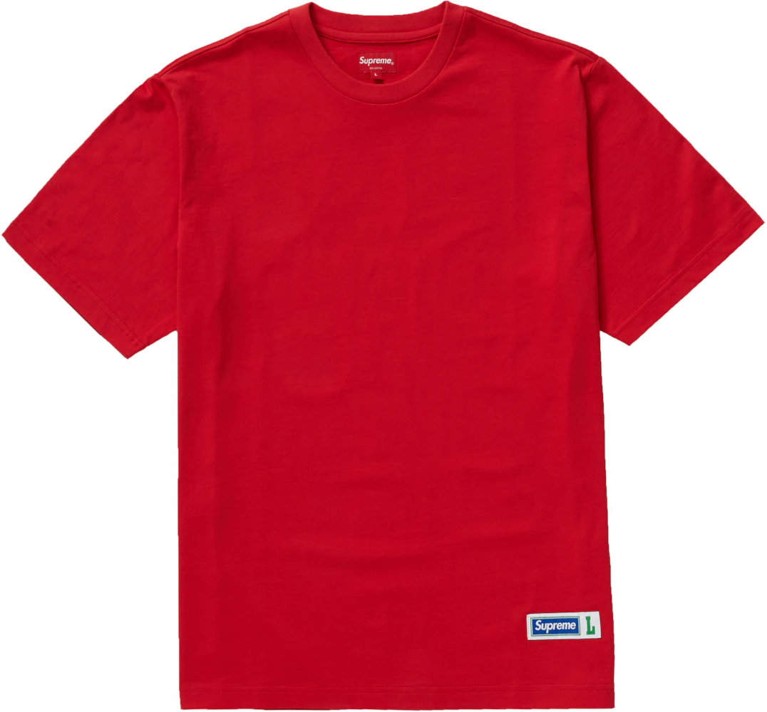 Supreme Athletic Label Tee Red Men's - SS19 - US