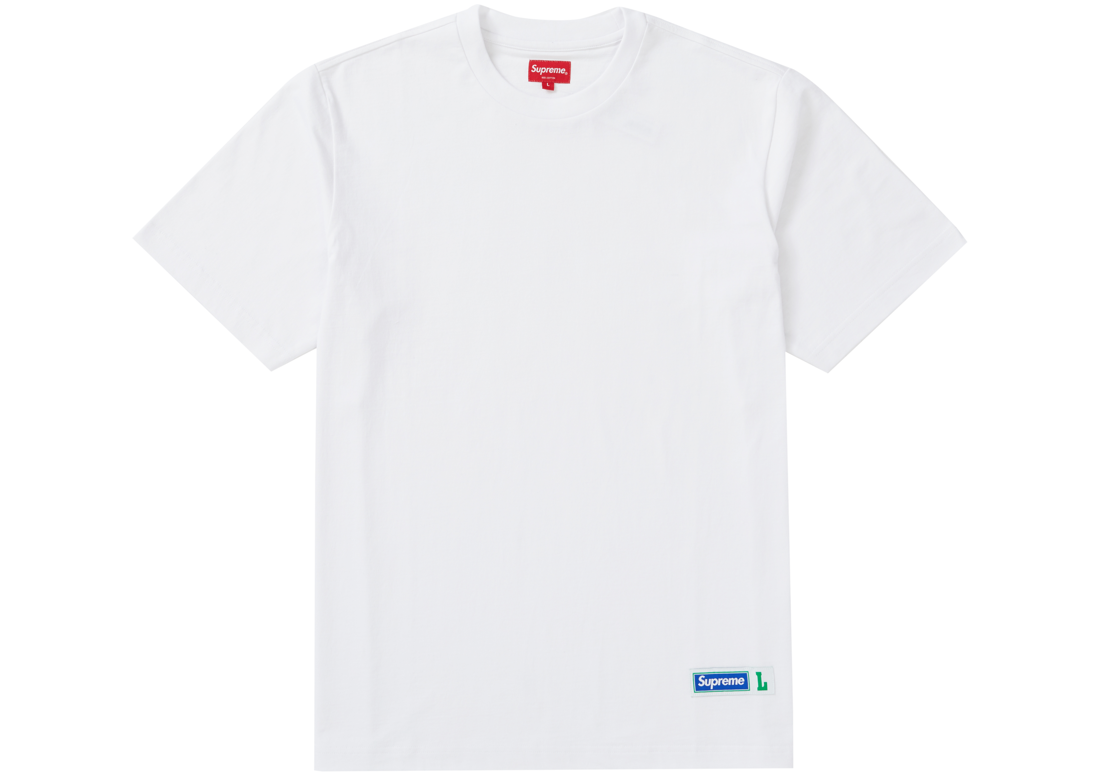 Supreme Athletic Label Tee White Men's - SS19 - US