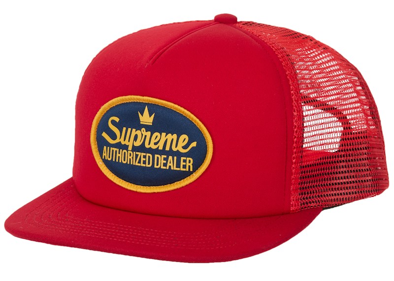 Supreme Authorized Mesh Back 5-Panel Cap (FW26) Red