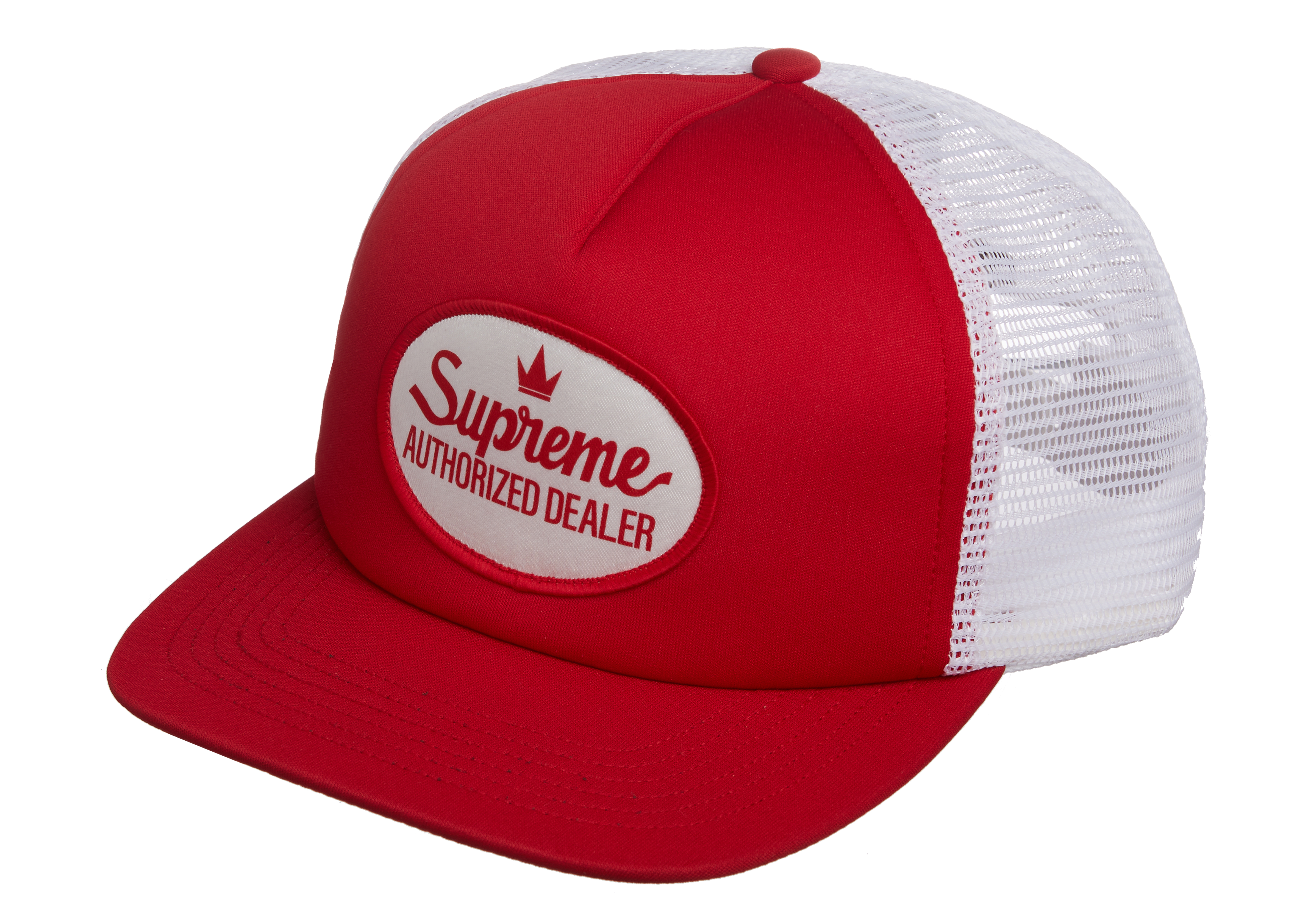 Supreme Authorized Mesh Back 5-Panel Red