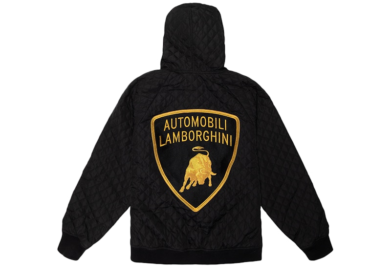 Supreme Automobili Lamborghini Hooded Work Jacket Black Men's