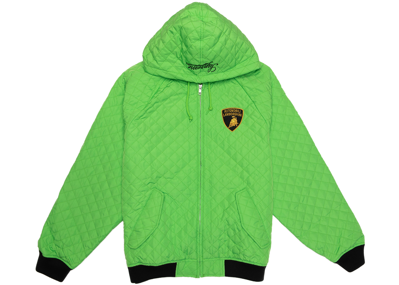 Supreme Automobili Lamborghini Hooded Work Jacket Lime Men's ...
