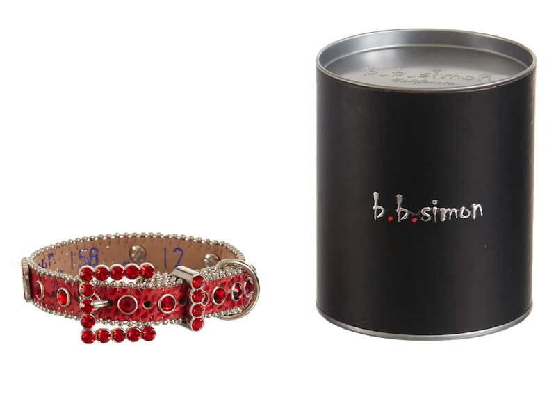 Supreme B.B. Simon Studded Dog Collar Red - SS22 - US