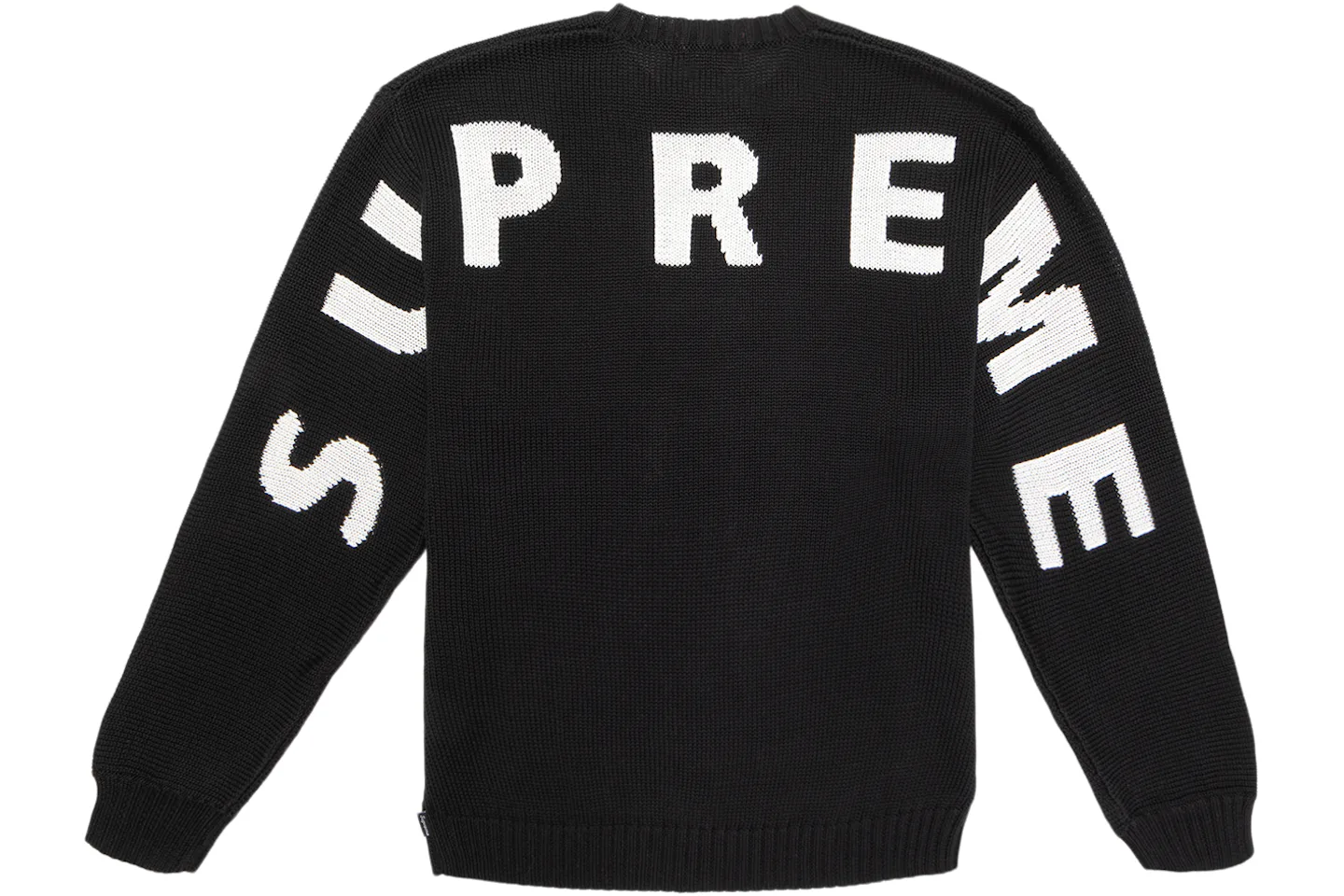 Supreme Back Logo Sweater Black - SS20