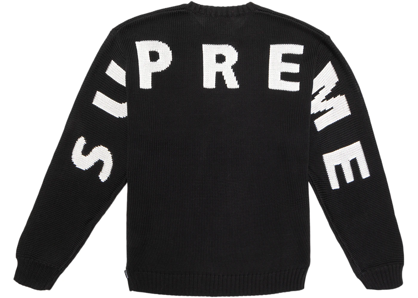 Supreme Back Logo Sweater Black Men's - SS20 - US