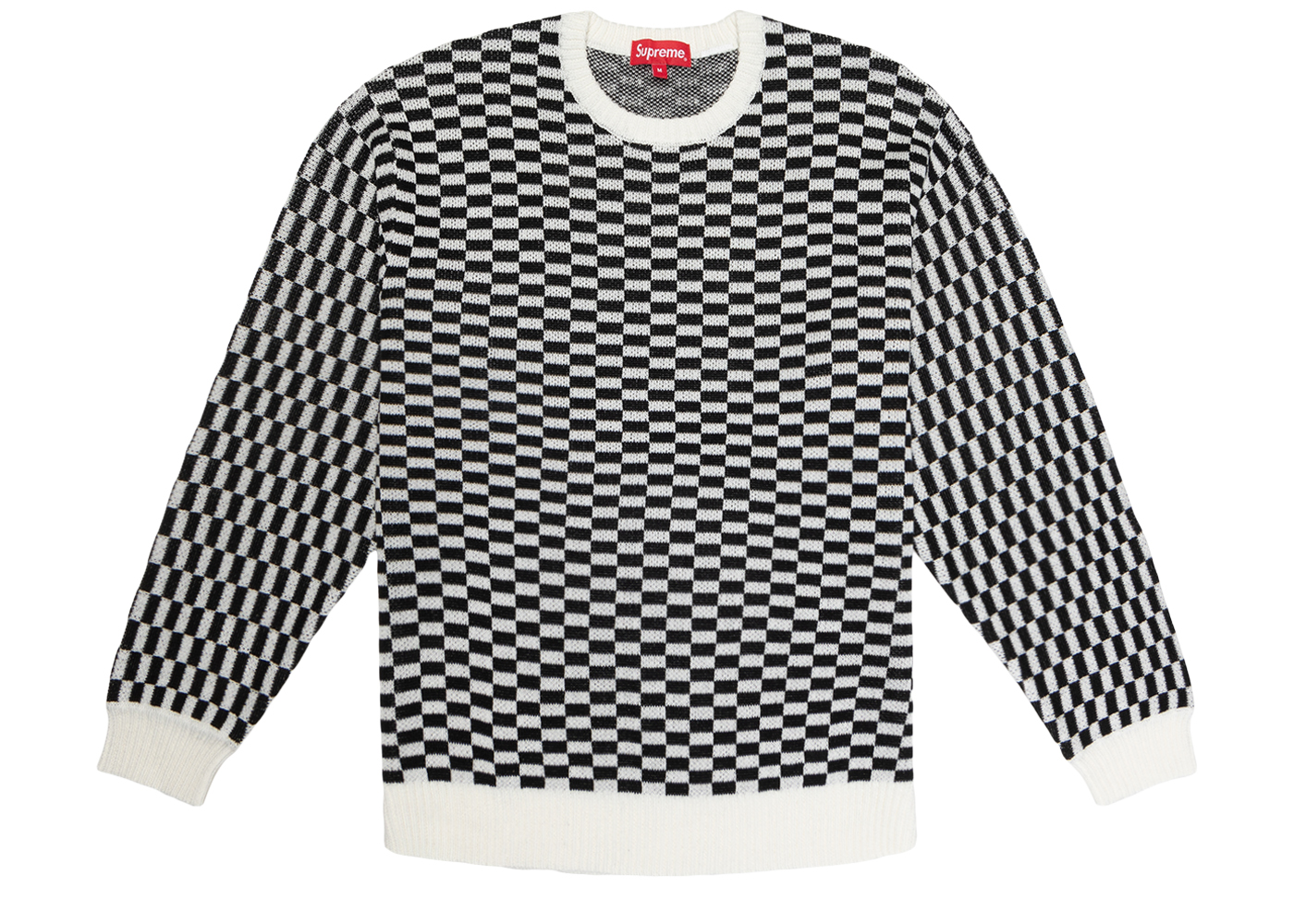supreme back logo sweater 黒Ｌ
