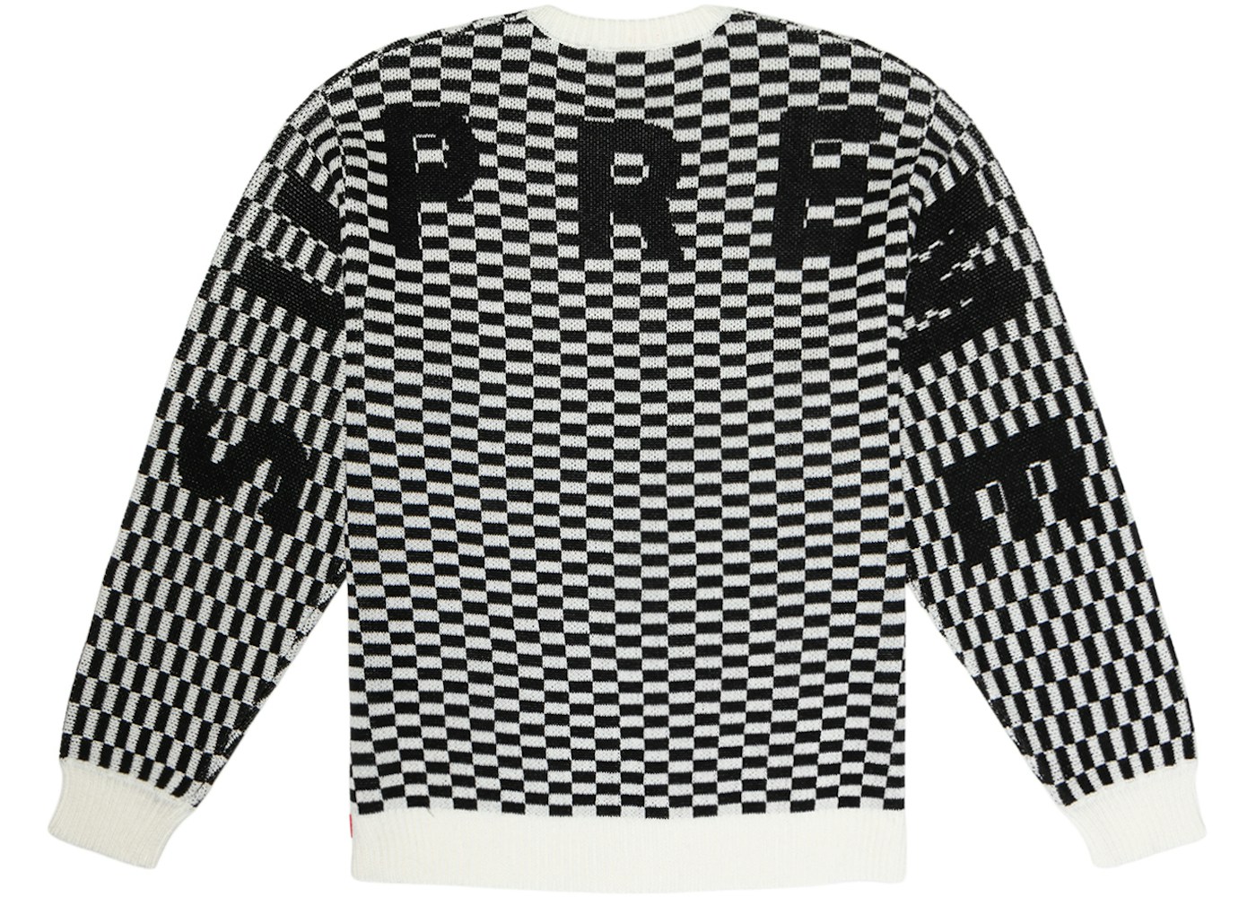 Supreme Back Logo Sweater Checkerboard - SS20