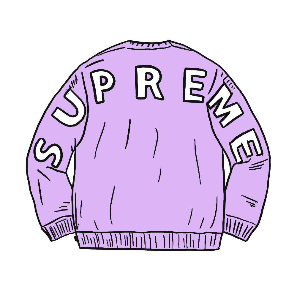 Supreme Back Logo Sweater Checkerboard Men's - SS20 - US