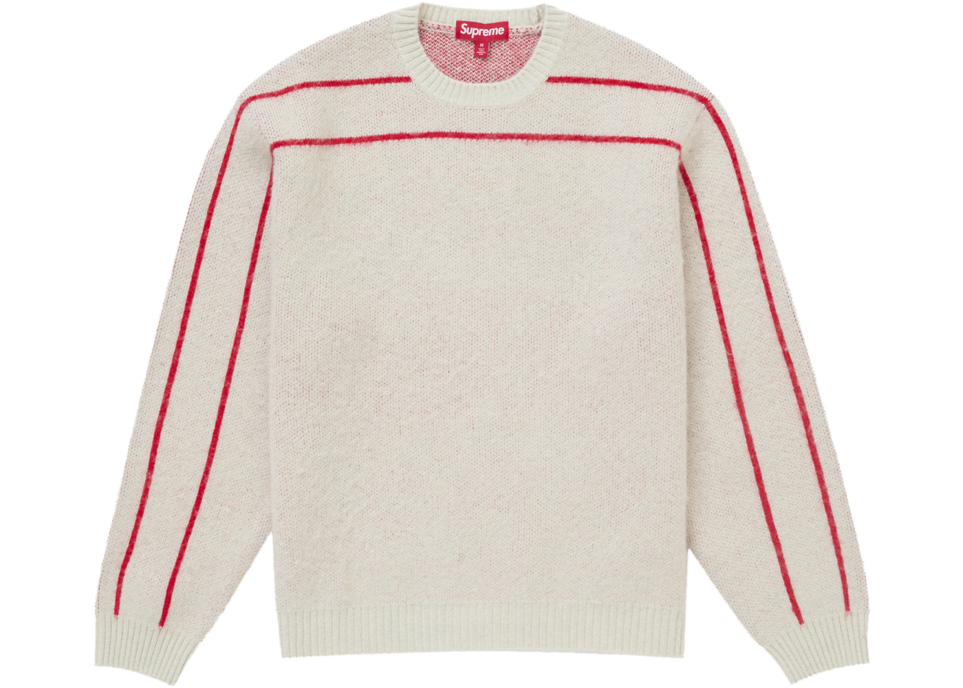 Supreme Back Stripe Sweater Stone Men's FW24 US