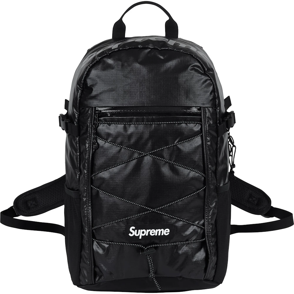 Supreme FW17 Backpack Black  Backpacks, Black backpack, Black bag women