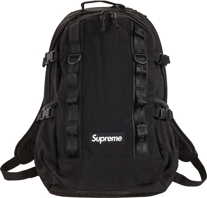 Black SS17 Supreme Backpack Mens Boys Sports Work Outdoor