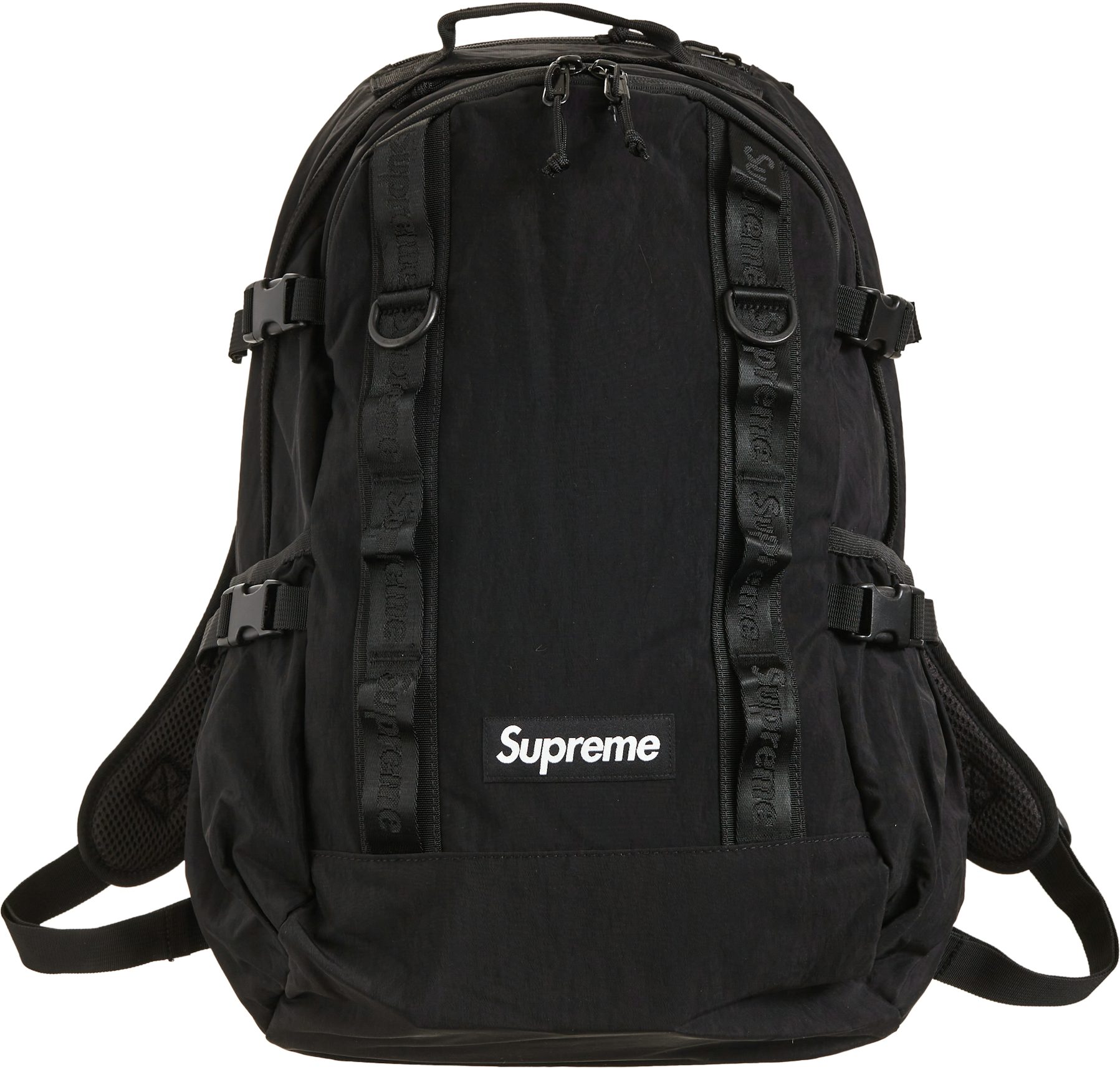 SUPREME BLACK BACKPACK FW21 (IN HAND) OS 100% AUTHENTIC