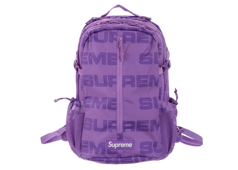 purple supreme backpack