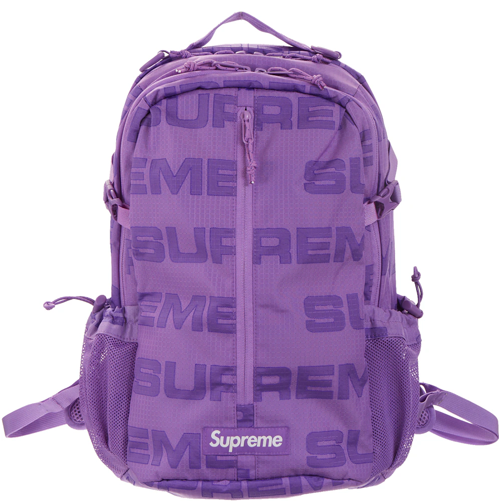 Supreme Printed Backpack - Purple Backpacks, Bags - WSPME65534