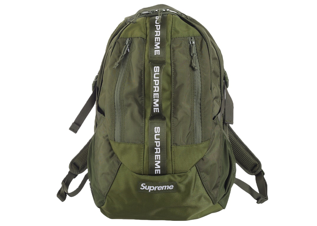Pre-owned Supreme Backpack (fw22) Olive