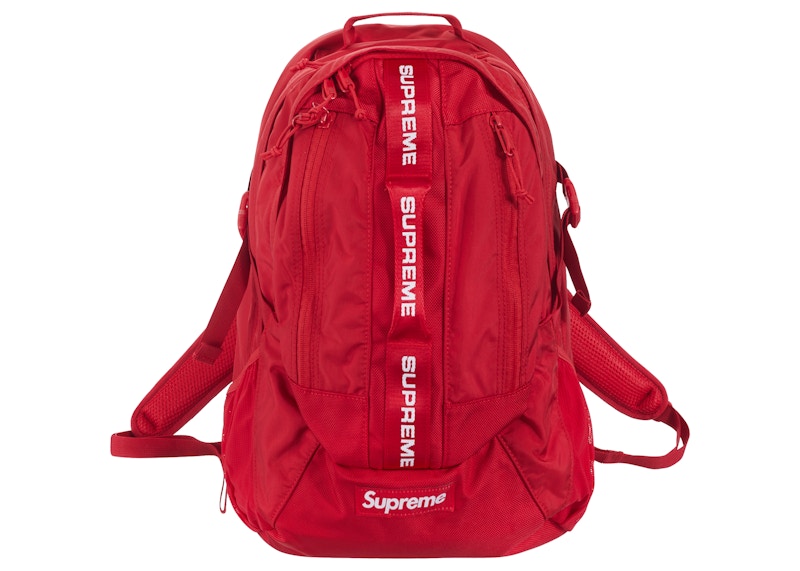 Red store supreme backpack