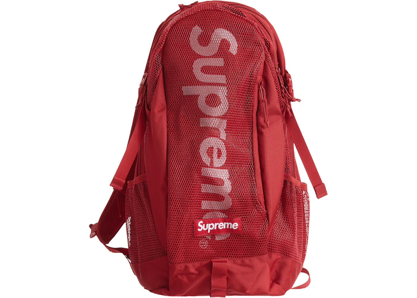 supreme red backpack