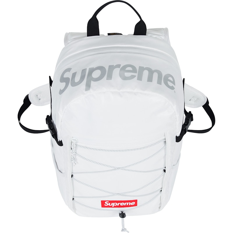 White shop supreme bookbag