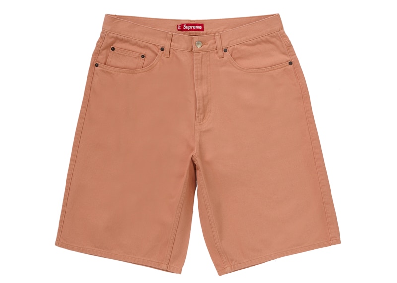 Supreme Baggy Denim Short Dusty Peach Men's - SS24 - US