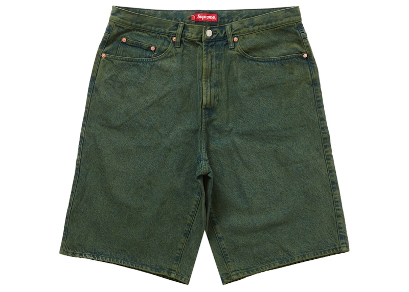 Supreme Baggy Denim Short Green Men's - SS23 - GB