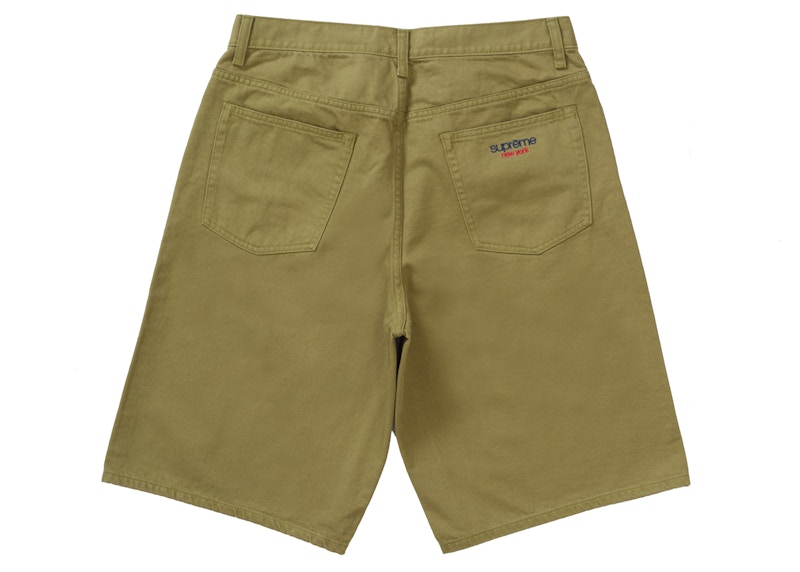 Supreme Baggy Denim Short Light Olive Men's - SS24 - US